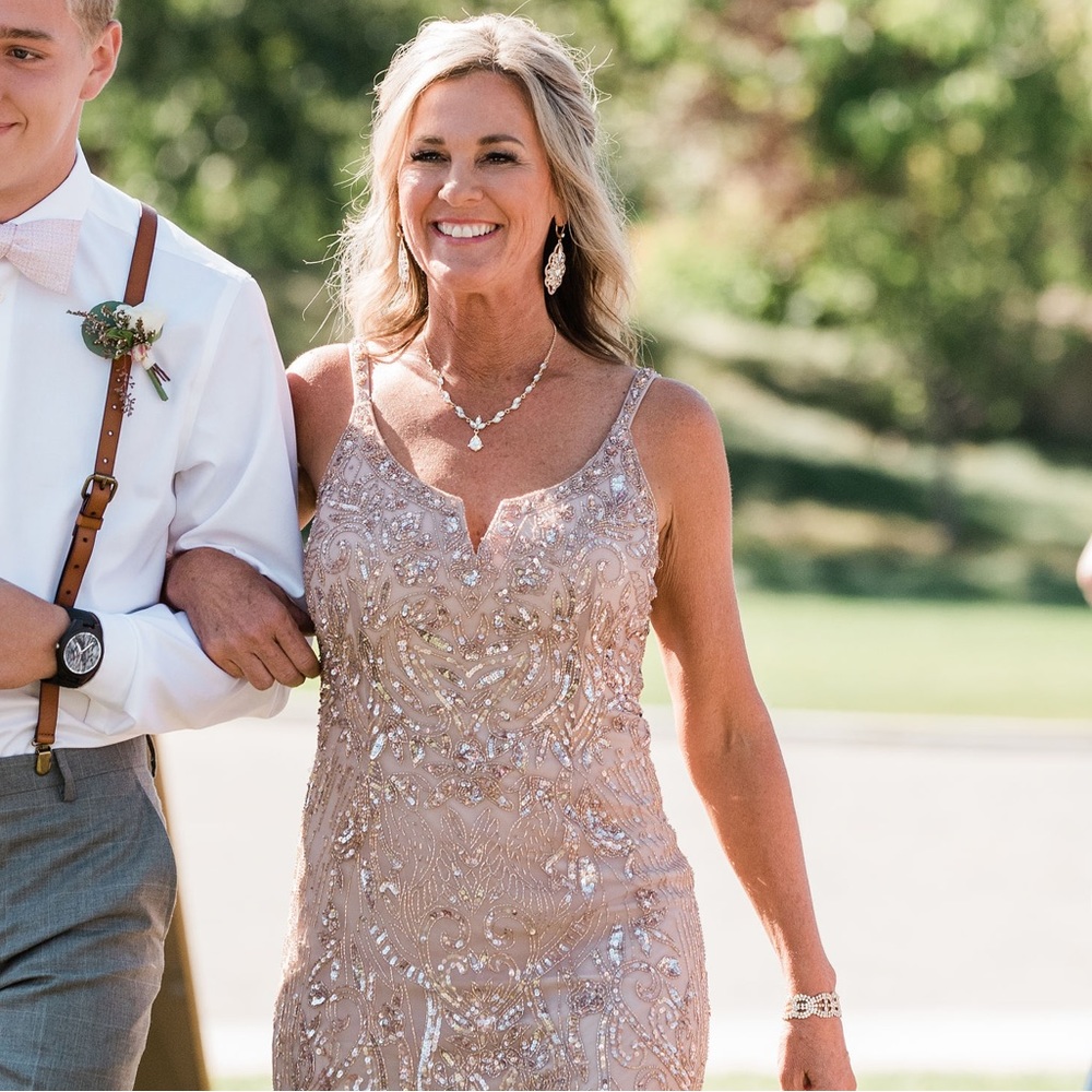 Long sequin gown